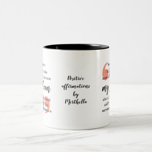 MY GOD CAN Positiv Christian Price Zweifarbige Tasse (Mittel)
