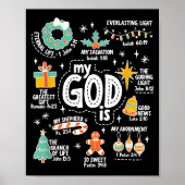 My God Is Christmas Jesus Is The Reason Faith Chri Poster (Vorne)