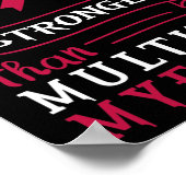 My God Is Stronger Than Multiple Myeloma Awareness Poster (Ecke)