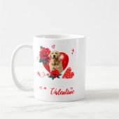 My Golden Retriever Is My Valentine Owner Floral H Kaffeetasse (Links)