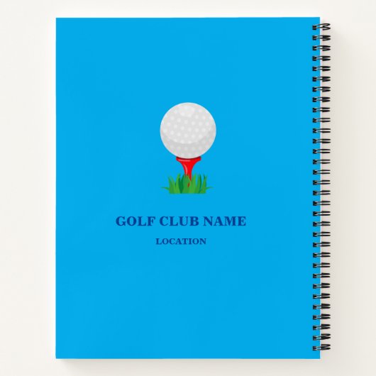 "My Golf Game" Personal Journal Notizblock (Rückseite)
