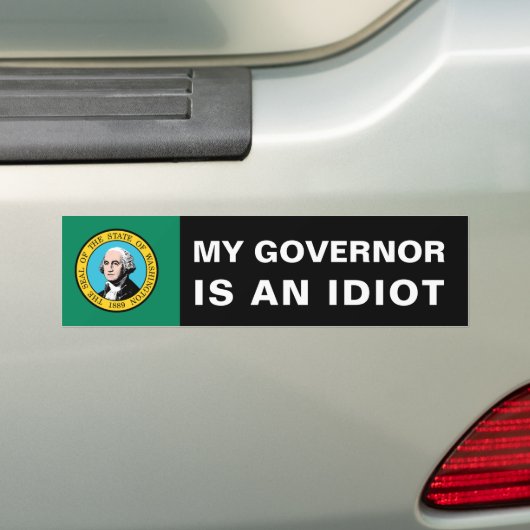 My Governor Is an Idioten Autoaufkleber (Auf Auto)