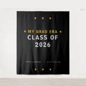 My Grad Era Class of 2026 Photo Backdrop Wandteppich (Vorderseite)