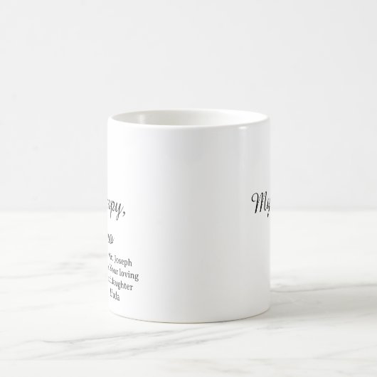 My Grampy My Hero Grandpa Coffee Mug Kaffeetasse (Mittel)