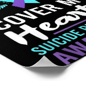 My Grandma's Wings Cover Heart Suicide Awareness R Poster (Ecke)