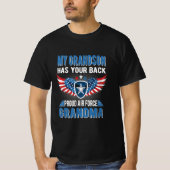 My grandson has your back proud air grandma gift T-Shirt (Vorderseite)