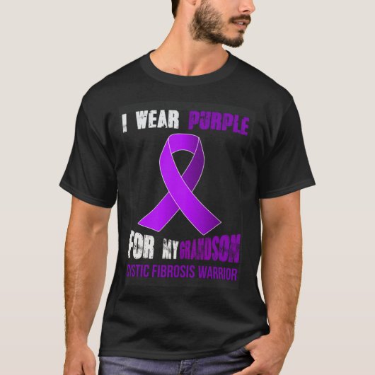 MY GRANDSON  MY CYSTIC FIBROSIS WARRIOR T-Shirt (Vorderseite)