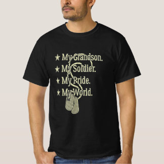 My grandson soldier hero military grandpa gift T-Shirt