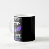 My Grandson's Wings Cover Heart Suicide Awareness  Kaffeetasse (Vorderseite Links)