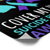 My Grandson's Wings Cover Heart Suicide Awareness  Poster (Ecke)