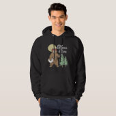 My Grass Is Blue Banjo Bear   Hippie Grizzly2 Hoodie (Vorne ganz)