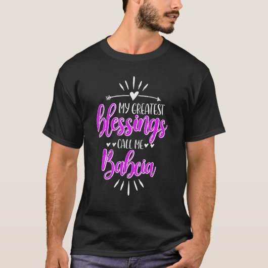 My Greatest Blessings Call Me Memaw Babcia T-Shirt (Vorderseite)