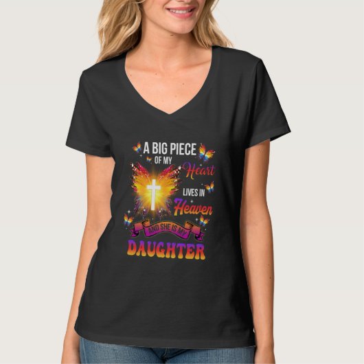 My Guardian Angel My Daughter In Heaven Repass Rem T-Shirt (Vorderseite)