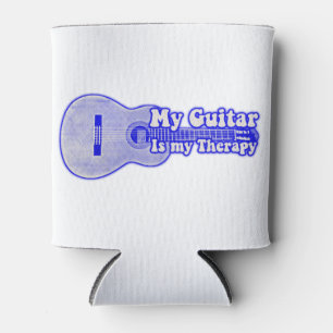 My guitar is my therapy. vintage blue guitar dosenkühler