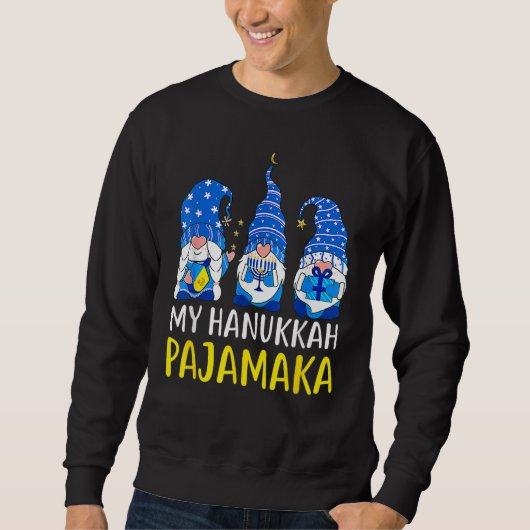 My Hanukkah Pajamakah Chanukah Pajamas PJs Sweatshirt (Vorderseite)