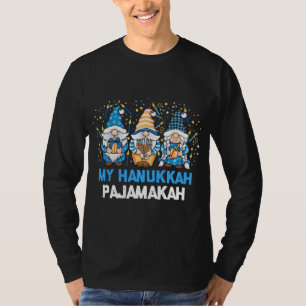 My Hanukkah Pajamakah Gnomes Channukah Judenknoten T-Shirt