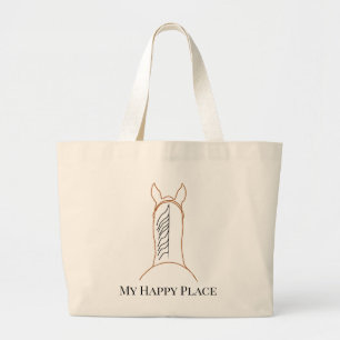 My Happy Place Bay Horse Tote Jumbo Stoffbeutel