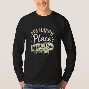 My Happy Place Camper Van, Funny Motorhome Campin T-Shirt