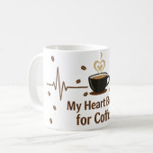 My Heart Beats for Coffee-mug Kaffeetasse (Vorderseite Links)