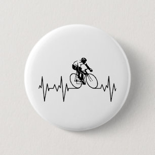 My Heart Beats For Cycling. Button