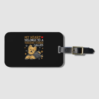 My Heart Belong To A Yorkshire Terrier Called Gepäckanhänger