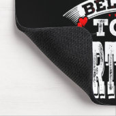 My Heart Belongs To A Bartender Valentine Day Mousepad (Ecke)