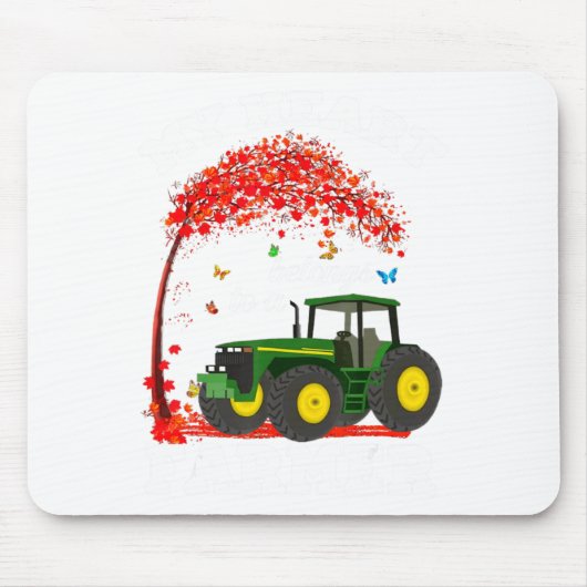 My Heart Belongs To A Farmer Valentine For Farmer Mousepad (Vorne)