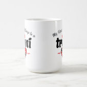 My Heart Belongs to a Trini Pink Text Kaffeetasse (Mittel)