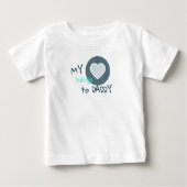 My Heart Belongs to Daddy Baby T-shirt (Vorderseite)