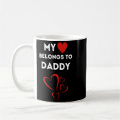 My Heart Belongs To Daddy I Love My Dad Valentine Kaffeetasse (Links)