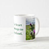 My heart belongs to Scotland. Coffee Mug Kaffeetasse (VorderseiteRechts)