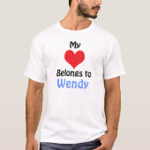 My Heart Belongs to Wendy T-Shirt (Vorderseite)