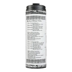 My Heart Belongs To You Thermosbecher