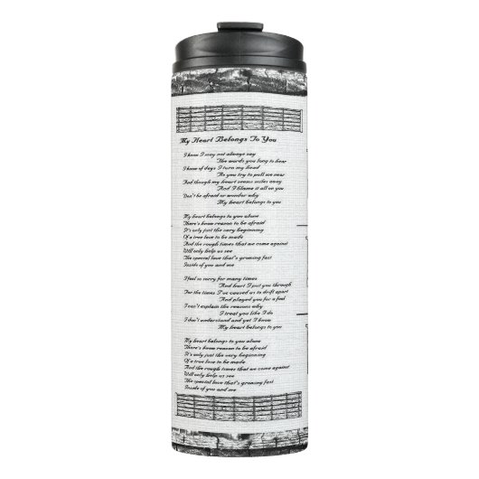 My Heart Belongs To You Thermosbecher (Vorderseite)