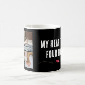 My Heart Has Four Legs Dog Love Design Kaffeetasse (Mittel)
