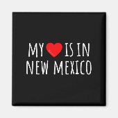 My Heart Is In New Mexico Cute American State Magnet (Vorne)