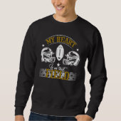 My Heart Is On That Field Mom Football Sports Sweatshirt (Vorderseite)
