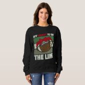 My Heart Is On The Line Offensive Lineman Retro Vi Sweatshirt (Vorne ganz)