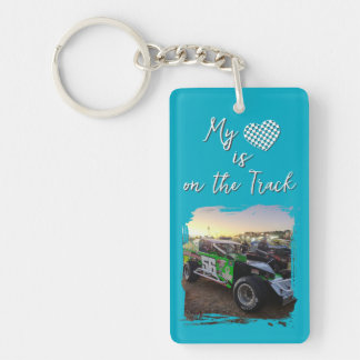 My Heart Is on the Track Keychain Schlüsselanhänger