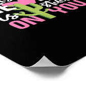 My Heart Is Stuck On You Cactus Heartfelt Design Poster (Ecke)