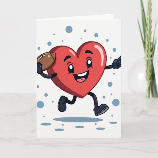 My Heart Loves Football Card Karte (Vorderseite)