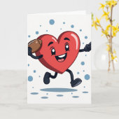 My Heart Loves Football Card Karte (Gelbe Blume)
