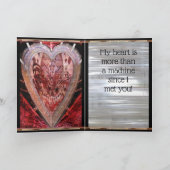 My Heart Semi Glossy Valentine Feiertagskarte (Innenseite)