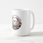 My Heart Swims Only for You Swan Heart T-Shirt Kaffeetasse (VorderseiteRechts)