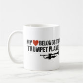 My Heart Trumpet Player Kaffeetasse (Links)
