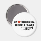 My Heart Trumpet Player Magnet (Vorderseite/Rückseite)
