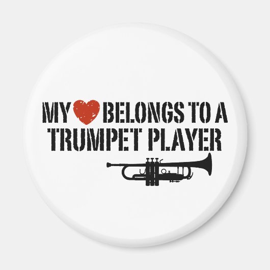 My Heart Trumpet Player Magnet (Vorne)