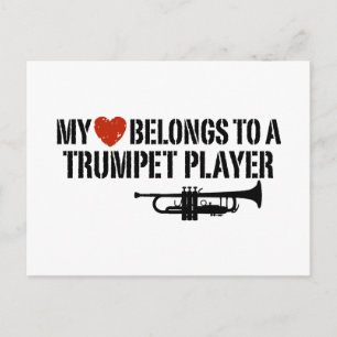 My Heart Trumpet Player Postkarte