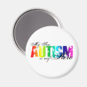 My Held My Son - Autismus Magnet (Vorderseite/Rückseite)