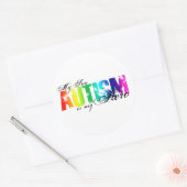 My Held My Son - Autismus Runder Aufkleber (Umschlag)